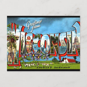 Postal Saludos desde Wisconsin