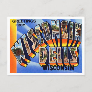 Postal Saludos desde Wisconsin Dells, Wisconsin Travel