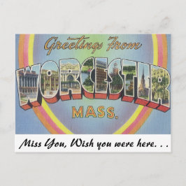 Postal Saludos desde Worcester, Massachusetts