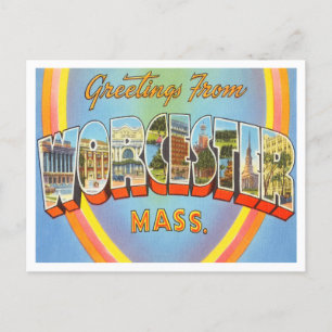 Postal Saludos desde Worcester, Massachusetts Travel