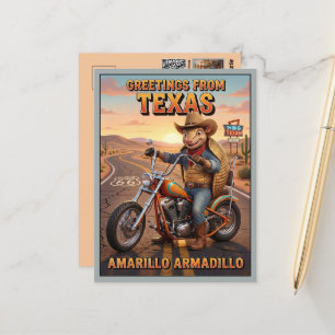Postal Saludos en 3D de Amarillo Texas Travel