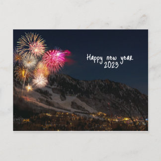 Postal saludos felices de año nuevo