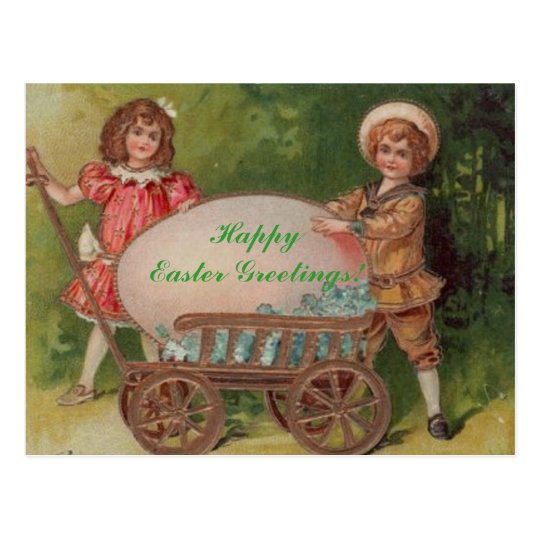 Postal ¡Saludos felices de Pascua!