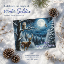 Saludos Feliz Solsticio de Invierno