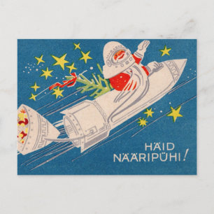 Postal Saludos Navideños de Santa Cohete