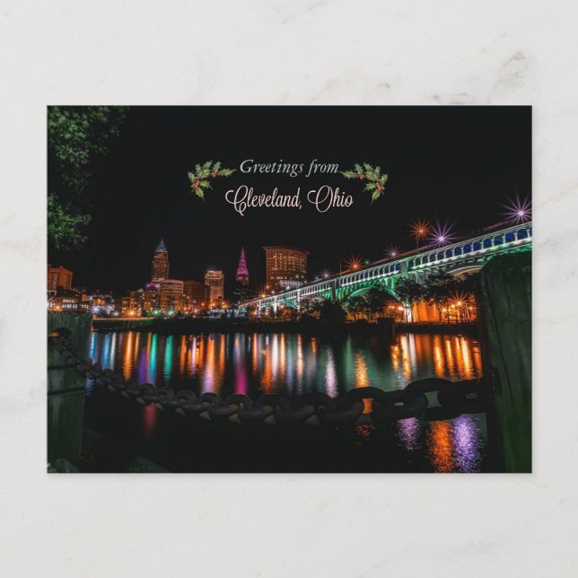 Postal Saludos navideños desde Cleveland (Anverso)