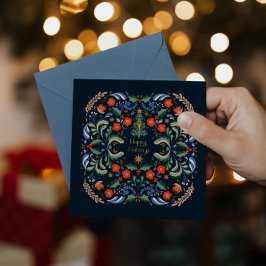 Postal Saludos navideños nórdicos