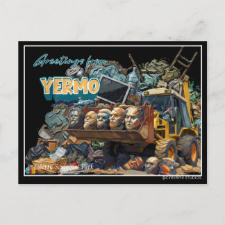 Postal Saludos Retro de Yermo 2