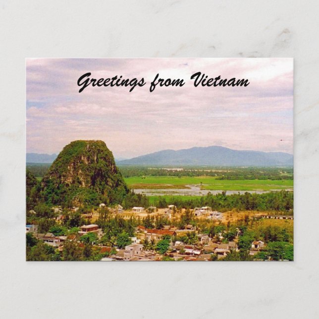 Postal saludos rurales de vietnam (Anverso)