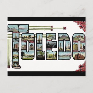 Postal Saludos Toledo Ohio Postcard