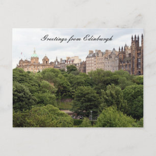 Postal saludos verdes de edinburgh