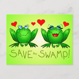 Postal Salva la ciénaga Twitchy y Beulah Green
