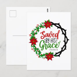 Postal Salvado por Wreath, Navidades de Su Gracia