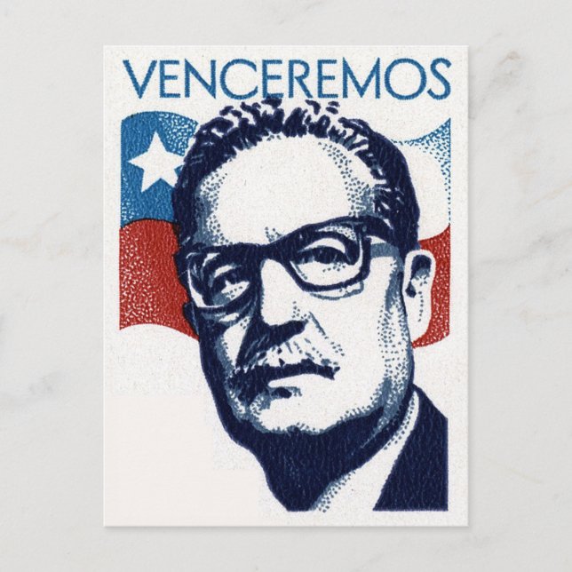 Postal Salvador Allende - Venceremos (Anverso)