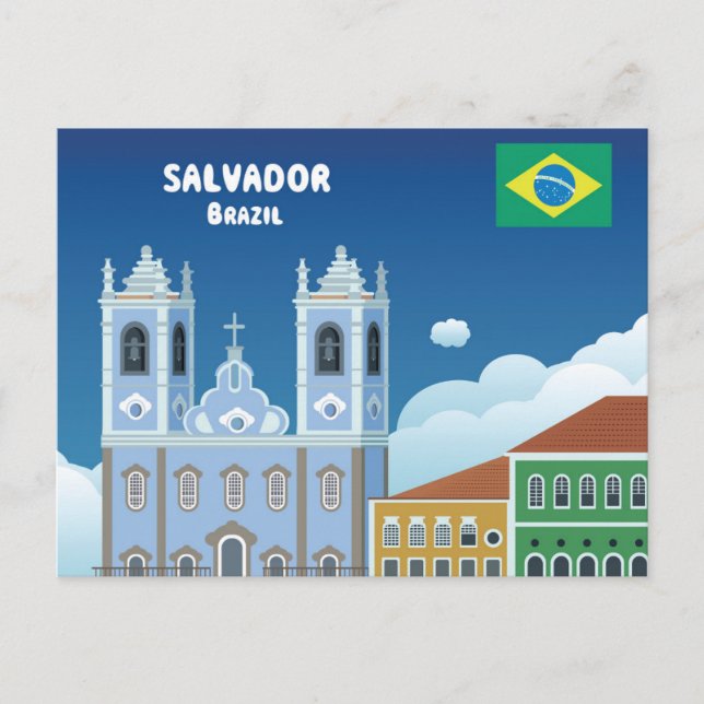 Postal Salvador Brasil (Anverso)