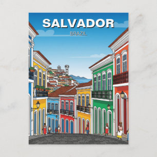 Postal Salvador Brasil Perlourinho Viaje