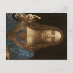 Postal Salvador Mundi de Leonardo da Vinci
