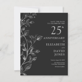 Postal Salvaguardar la fecha del 25º aniversario de bodas