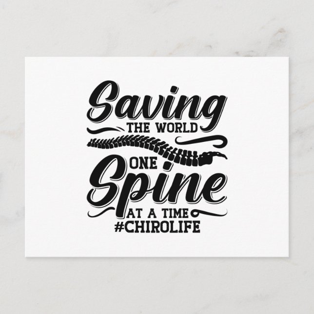 Postal Salvando el Quiropráctico quiropráctico de la colu (Anverso)