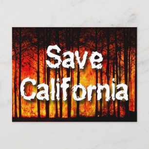 Postal Salvar a California de los incendios forestales
