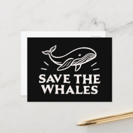 Postal Salvar a las ballenas