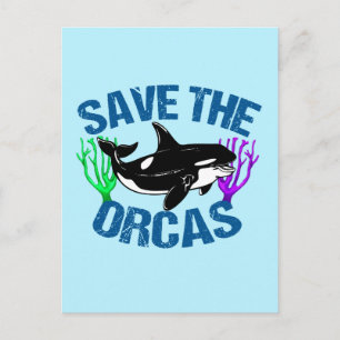 Postal Salvar la Cuta de las Orcas