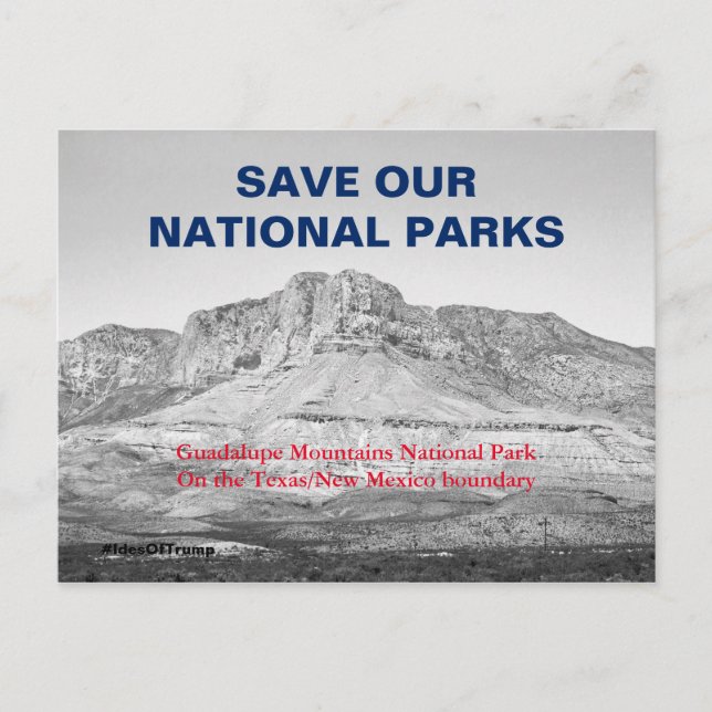 Postal Salvar nuestra resistencia en los parques nacional (Anverso)