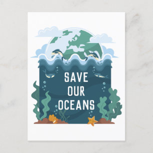 Postal Salvar nuestro Personalizable del Día de la Tierra