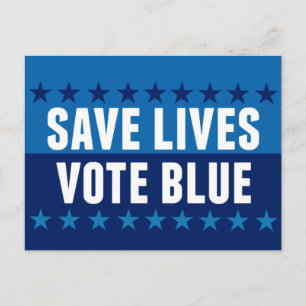 Postal Salvar vidas Vote Azul 2026 Elección