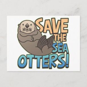 Postal Salvemos a las nutrias marinas