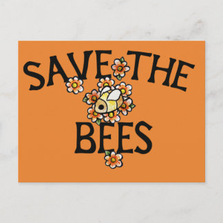 Postal Salven a las abejas apicultores de la bebida arte