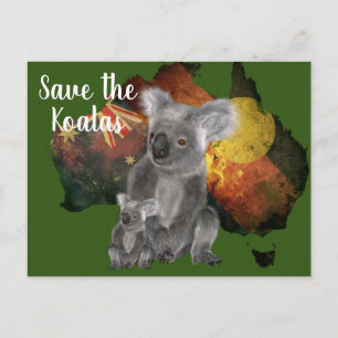 Postal Salven a los Koalas