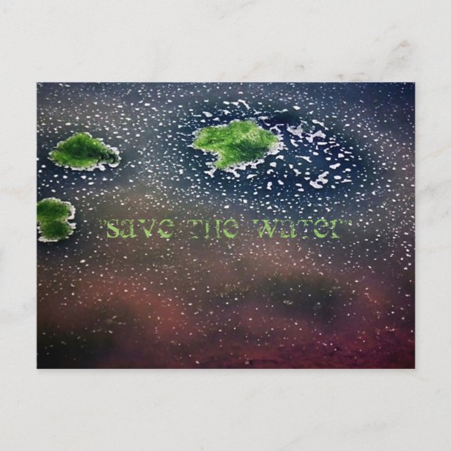 Postal "Salven el agua" (Anverso)