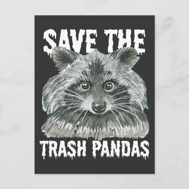 Postal Salven La Basura Pandas - Graciosa Conciencia Racc (Anverso)