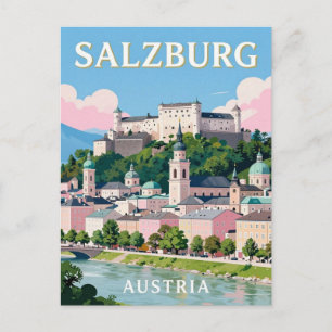 Postal Salzburgo Austria Viajes Hitos Alpinos