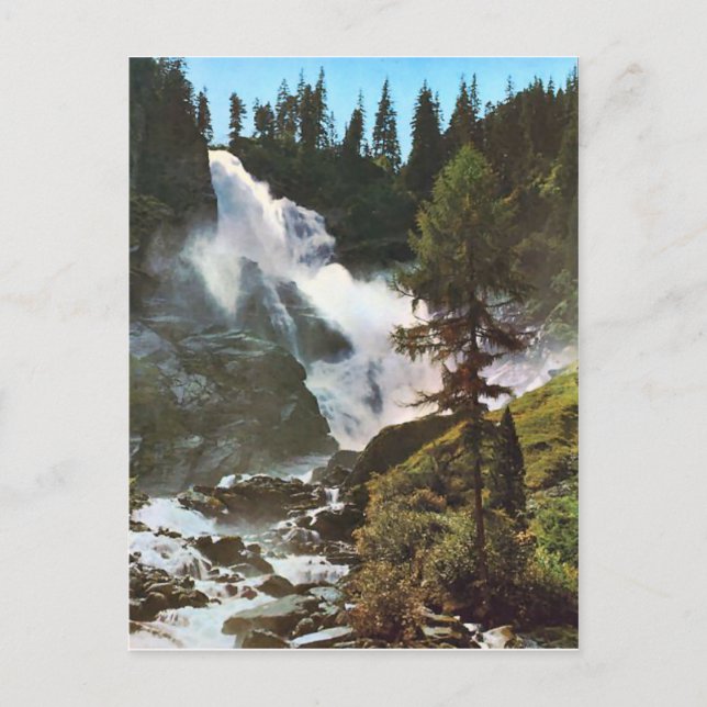 Postal Salzburgo, Oberber Krimler Wasserfalle (Anverso)