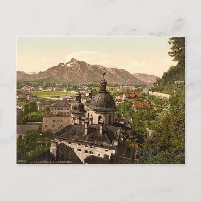 Postal Salzburgo y Untersberg, Austria (Anverso)