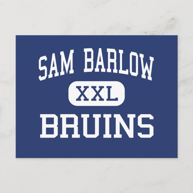 Postal Sam Barlow - Bruins - Secundaria - Gresham Oregon (Anverso)