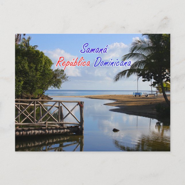 Postal Samaná República Dominicana (Anverso)