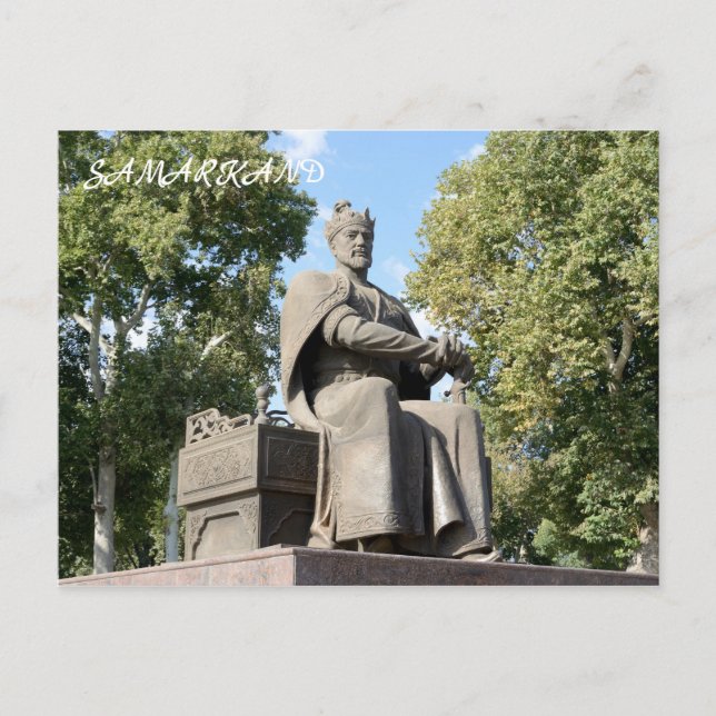 Postal Samarcanda, Uzbekistán (Anverso)
