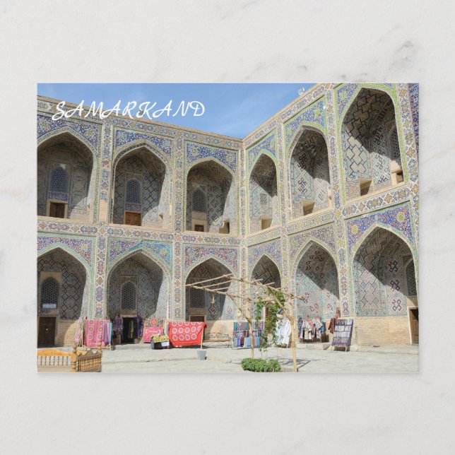 Postal Samarcanda, Uzbekistán (Anverso)