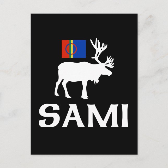 Postal Sami, la gente de ocho estaciones (Anverso)
