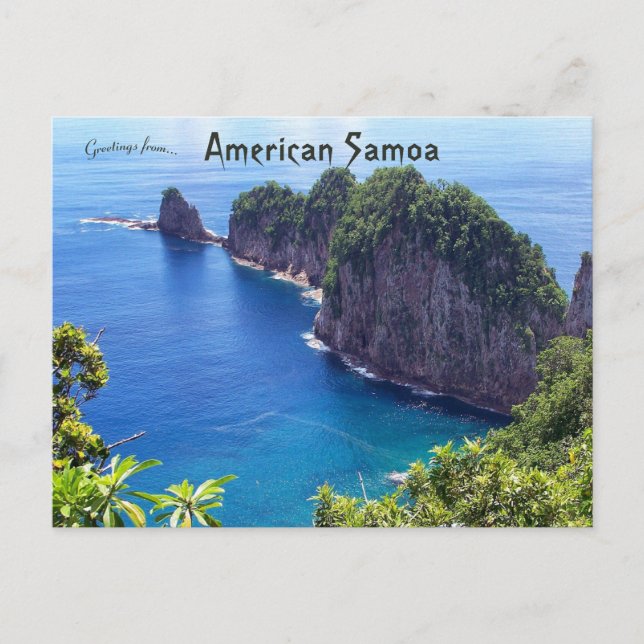 Postal Samoa Americana (Anverso)