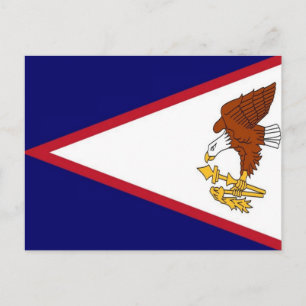 Postal Samoa Americana - Bandera -