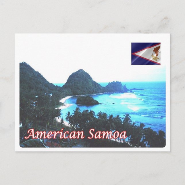 Postal Samoa Americana - Costa - (Anverso)