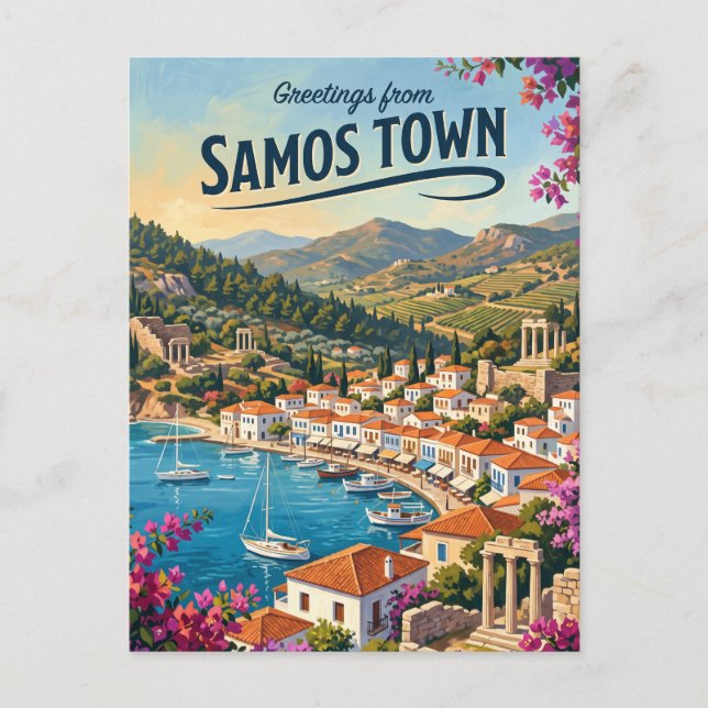 Postal Samos, Grecia Grecia (Anverso)