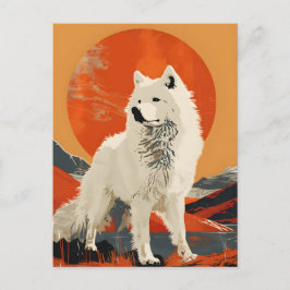 Postal Samoyed Vintage Art