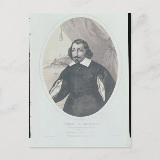 Postal Samuel de Champlain 1854 (Anverso)