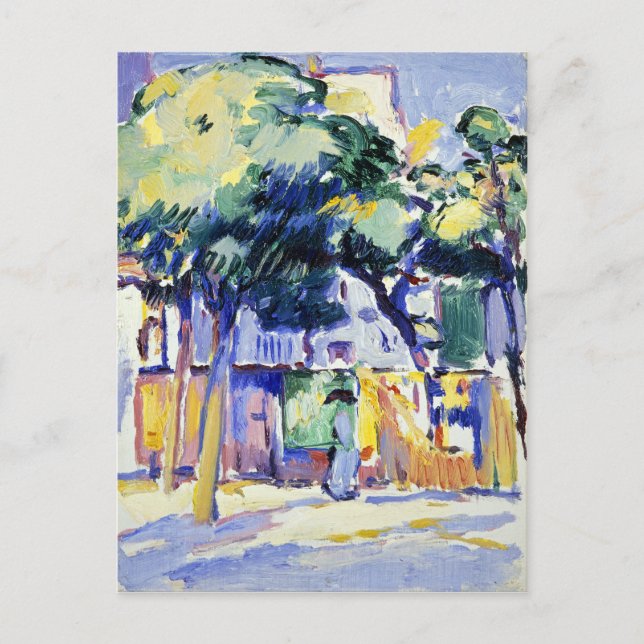Postal Samuel John Peploe Veules-les-Rosas (Anverso)