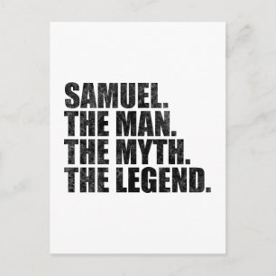Postal Samuel nombre, Samuel El Hombre El Mito La Leyenda